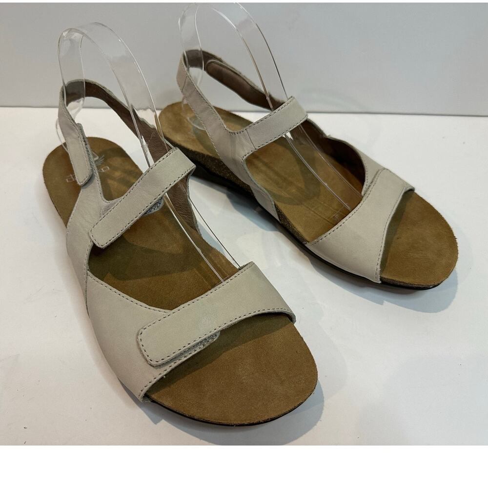 Dansko Ronda Nubuck Sandals Women’s 42 Ivory Comfort Walking Shoes